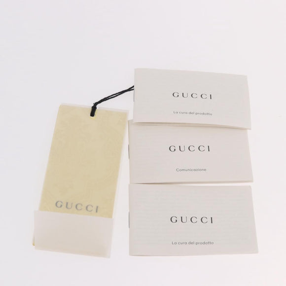 GUCCI Sherry Line Waist bag Canvas Navy Silver Red 502095 Auth 183093M