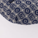 GUCCI Sherry Line Gürteltasche Canvas Marineblau Silber Rot 502095 Auth 183094M-16