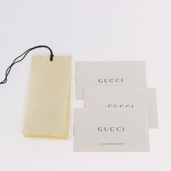 GUCCI Sherry Line Gürteltasche Canvas Marineblau Silber Rot 502095 Auth 183094M