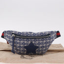 GUCCI Sherry Line Gürteltasche Canvas Marineblau Silber Rot 502095 Auth 183094M-12