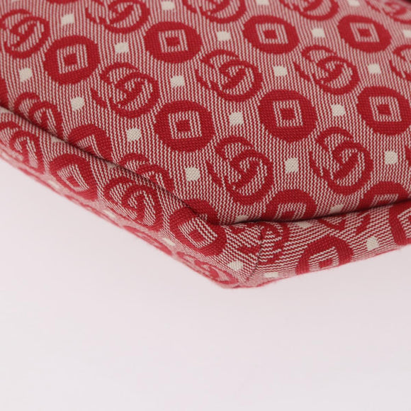 GUCCI Sherry Line Waist bag Canvas Navy Silver Red 502095 Auth 183095M