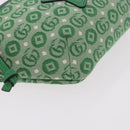 GUCCI Web Sherry Line Waist bag Canvas Green Silver Red 502095 Auth 183096M-15