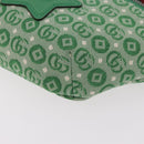 GUCCI Web Sherry Line Waist bag Canvas Green Silver Red 502095 Auth 183096M-16