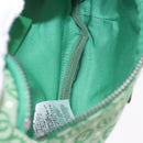 GUCCI Web Sherry Line Waist bag Canvas Green Silver Red 502095 Auth 183096M-9