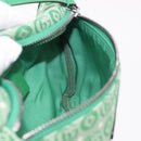 GUCCI Web Sherry Line Waist bag Canvas Green Silver Red 502095 Auth 183096M-22