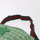GUCCI Web Sherry Line Waist bag Canvas Green Silver Red 502095 Auth 183096M-14