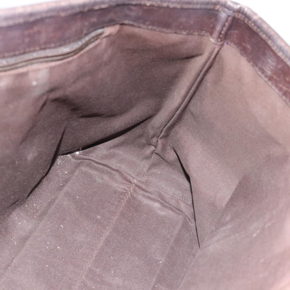 GUCCI GG Supreme Tote Bag PVC Beige Zilver 114595 Auth 183097