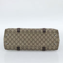 GUCCI GG Supreme Tote Bag PVC Beige Zilver 114595 Auth 183097-9