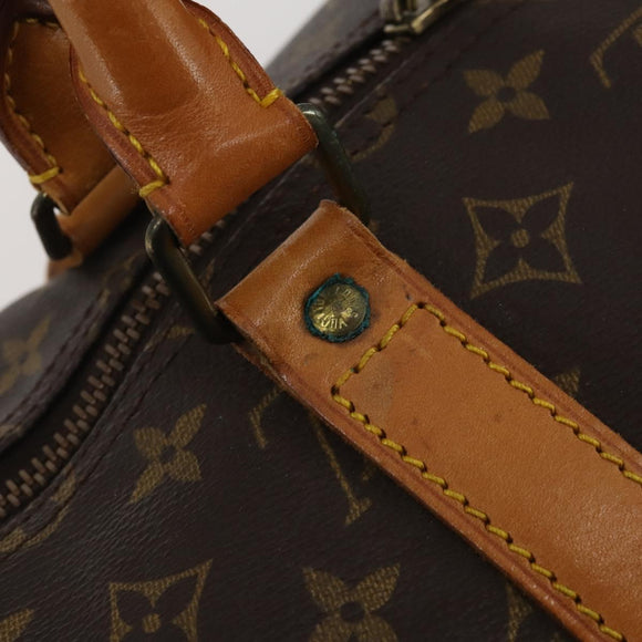 LOUIS VUITTON Monogram Keepall 55 Boston Bag M41424 LV Auth 183098A
