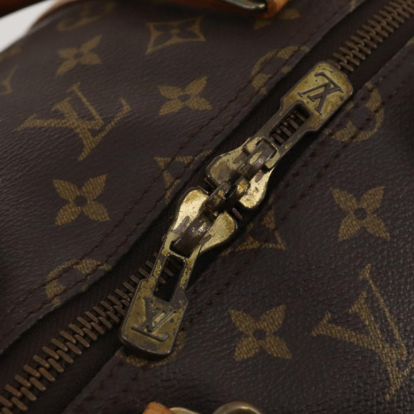LOUIS VUITTON Monogram Keepall 55 Boston Bag M41424 LV Auth 183098A