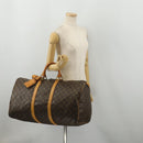 LOUIS VUITTON Monogram Keepall 55 Boston Bag M41424 LV Auth 183098A-24