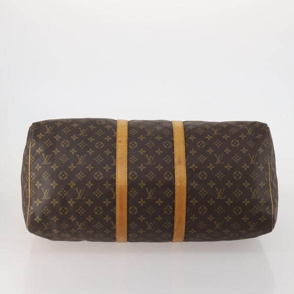 LOUIS VUITTON Monogram Keepall 55 Boston Bag M41424 LV Auth 183098A
