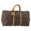 LOUIS VUITTON Monogram Keepall 50 Boston Bag M41426 LV Auth 183099A-1