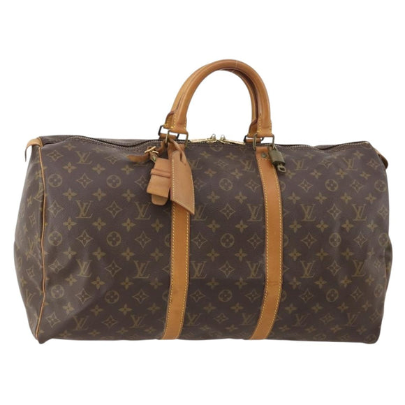 LOUIS VUITTON Monogram Keepall 50 Boston Bag M41426 LV Auth 183099A