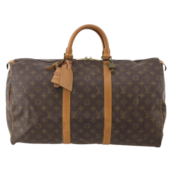 LOUIS VUITTON Monogram Keepall 50 Boston Bag M41426 LV Auth 183099A