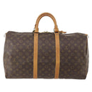 LOUIS VUITTON Monogram Keepall 50 Boston Bag M41426 LV Auth 183099A-2