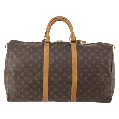 LOUIS VUITTON Monogram Keepall 50 Boston Bag M41426 LV Auth 183099A - 0