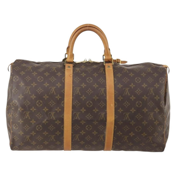 LOUIS VUITTON Monogram Keepall 50 Boston Bag M41426 LV Auth 183099A