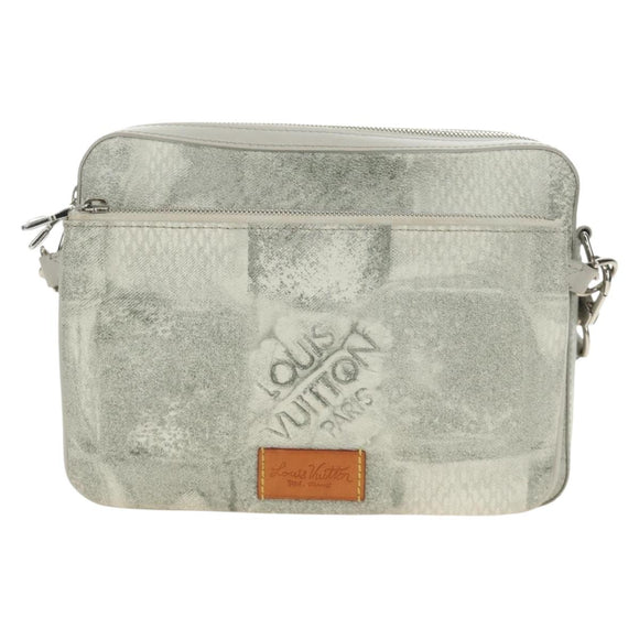 LOUIS VUITTON Damier Salt Trio Messenger Shoulder Bag White N50068 Auth 183100SM