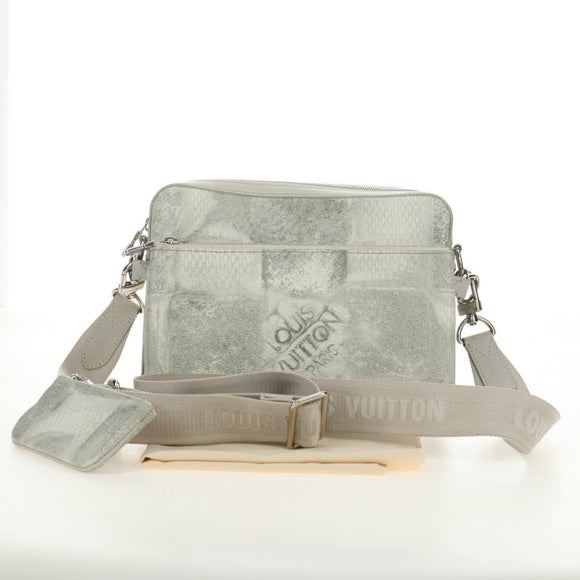 LOUIS VUITTON Damier Salt Trio Messenger Shoulder Bag White N50068 Auth 183100SM