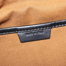 CELINE Triomphe Waist bag PVC Black Gold Auth 183105M-19