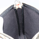 BURBERRY Nova Check Umhängetasche PVC Beige Silber Auth 183108A-19