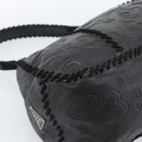 PRADA Shoulder Bag Leather Black Auth 183112SM-14