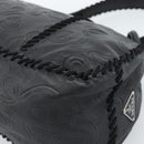 PRADA Shoulder Bag Leather Black Auth 183112SM-15