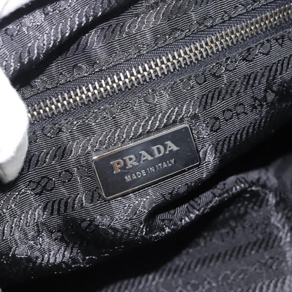 PRADA Shoulder Bag Leather Black Auth 183112SM