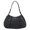 PRADA Shoulder Bag Leather Black Auth 183112SM-13