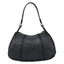 PRADA Shoulder Bag Leather Black Auth 183112SM-2