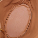 CELINE Macadam Canvas Tote Bag PVC Leather Brown Gold Auth 183115V-9