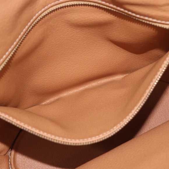 CELINE Macadam Canvas Tote Bag PVC Leather Brown Gold Auth 183115V