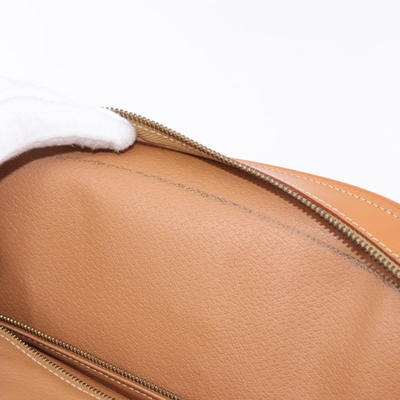 CELINE Macadam Canvas Tote Bag PVC Leather Brown Gold Auth 183115V