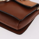 Chloe Fay Schoudertas Suède Bruin Goud Auth 183119A-11