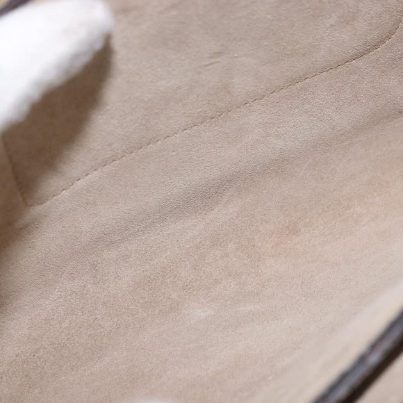 Chloe Fay Schoudertas Suède Bruin Goud Auth 183119A