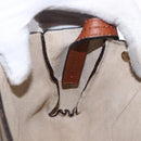 Chloe Fay Schoudertas Suède Bruin Goud Auth 183119A-19