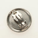 CHANEL COCO Mark Earring metal Silver tone CC Auth 183120M-5