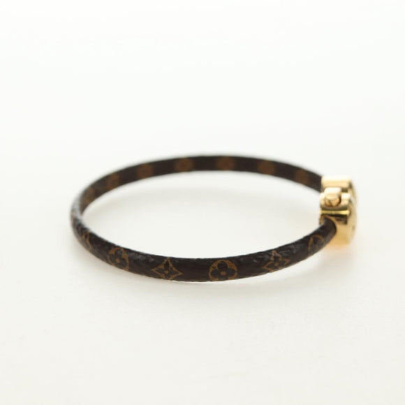LOUIS VUITTON Monogram Brass Historic Mini Bracelet M6407 LV Auth 183121M