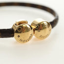 LOUIS VUITTON Monogram Brass Historic Mini Bracelet M6407 LV Auth 183121M-5