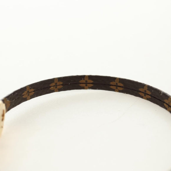 LOUIS VUITTON Monogram Brass Historic Mini Bracelet M6407 LV Auth 183121M