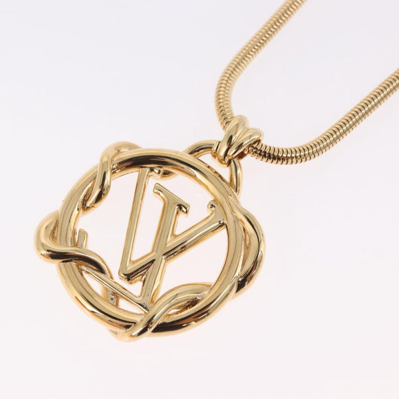 LOUIS VUITTON Collier Garden Necklace metal Gold Tone M68937 LV Auth 183122SAM