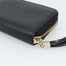 GUCCI Soho Coin Purse Leather Outlet Black Gold 598009 Auth 183123M-15