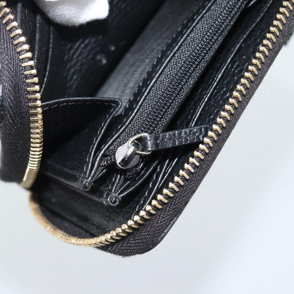 GUCCI Soho Coin Purse Leather Outlet Black Gold 598009 Auth 183123M