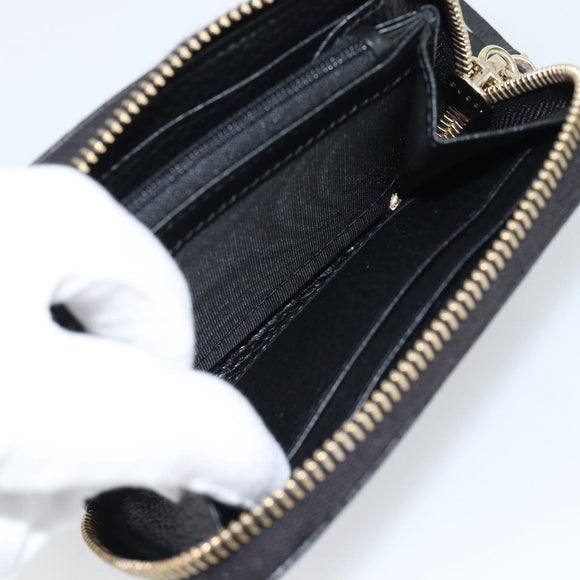 GUCCI Soho Coin Purse Leather Outlet Black Gold 598009 Auth 183123M