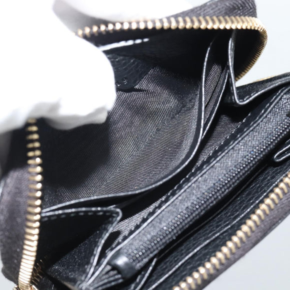 GUCCI Soho Coin Purse Leather Outlet Black Gold 598009 Auth 183123M