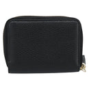 GUCCI Soho Coin Purse Leather Outlet Black Gold 598009 Auth 183123M-2