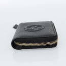 GUCCI Soho Coin Purse Leather Outlet Black Gold 598009 Auth 183123M-4