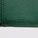 GUCCI Horsebit Compact Wallet Leather Green Gold 659632 Auth 183124M-18