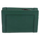 GUCCI Horsebit Compact Wallet Leather Green Gold 659632 Auth 183124M-2